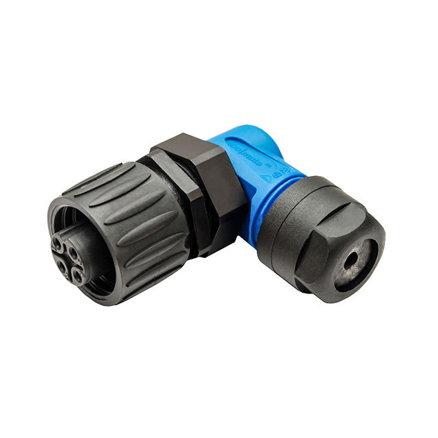 CONN PLUG FMALE 4P SILVER SCREW