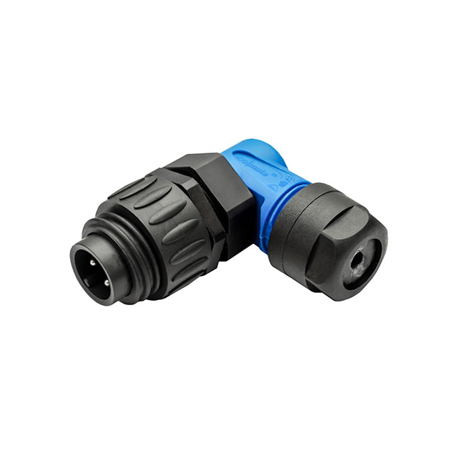 CONN PLUG MALE 4POS SILVER SCREW