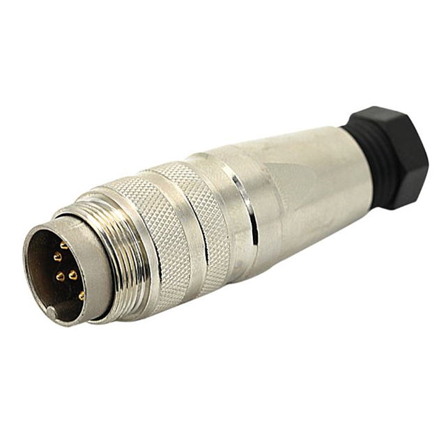 CONN PLUG MALE 6P GOLD SLDR CUP