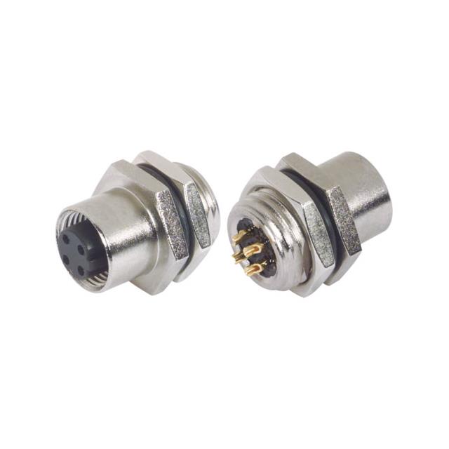 M12 4 PIN PNL MNT FEMALE