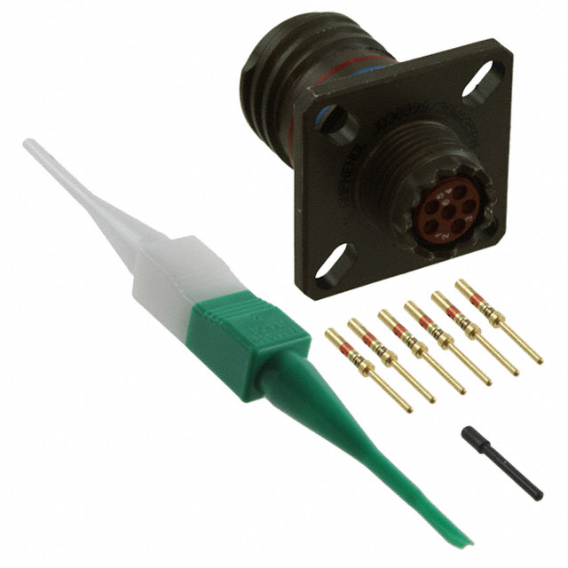 CONN RCPT MALE 6POS GOLD CRIMP