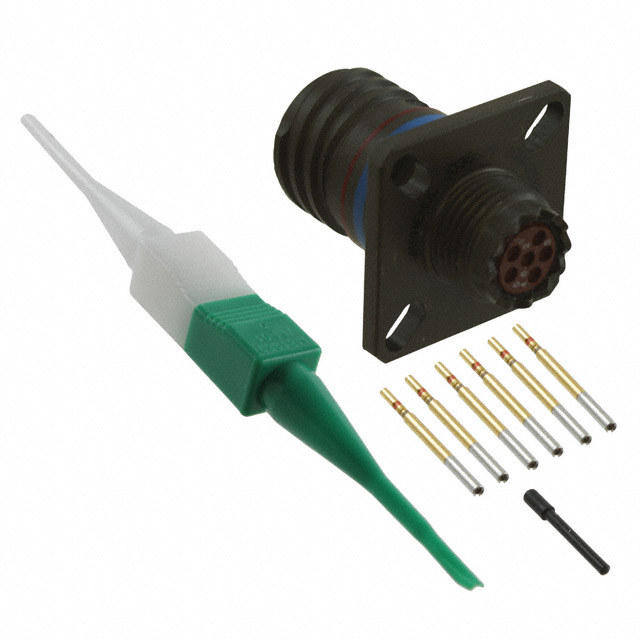 CONN RCPT FMALE 6POS GOLD CRIMP