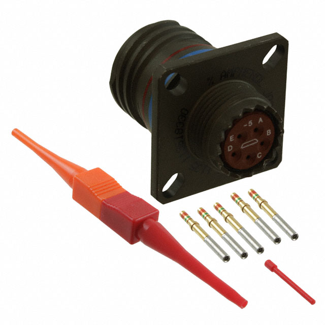 CONN RCPT FMALE 5POS GOLD CRIMP