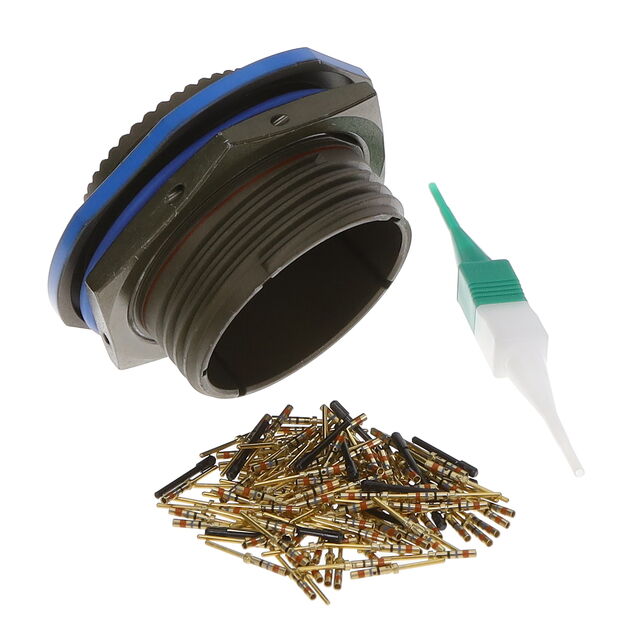 CONN RCPT MALE 128POS GOLD CRIMP