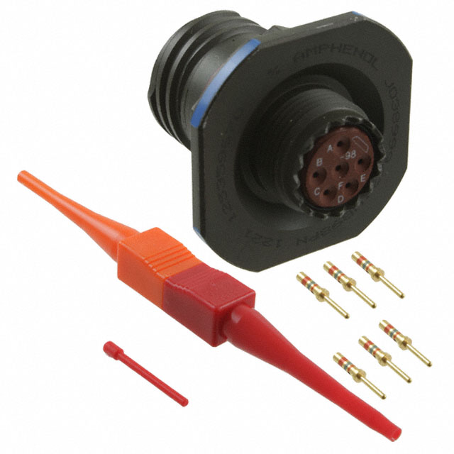 CONN RCPT MALE 6POS GOLD CRIMP