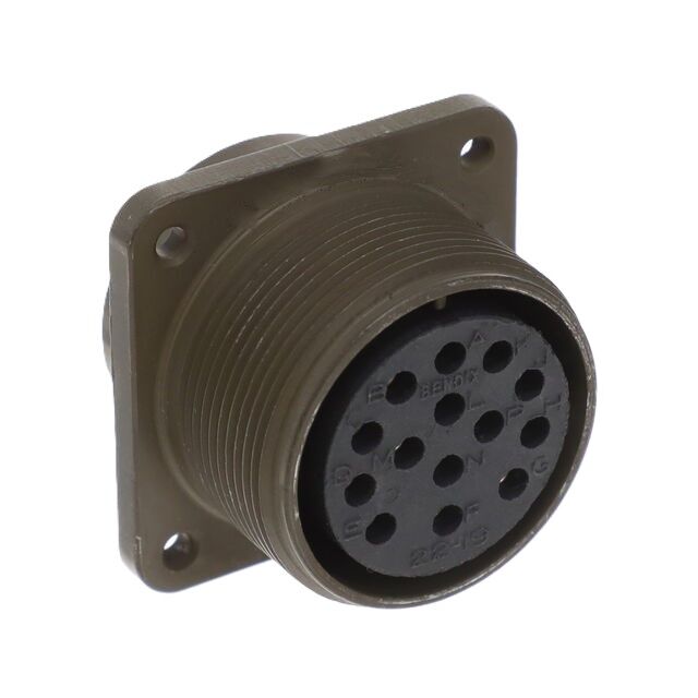 CONN RCPT FMALE 15POS GOLD CRIMP
