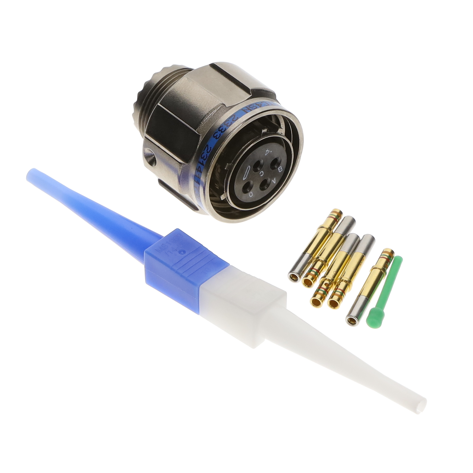 CONN PLUG FMALE 4POS GOLD CRIMP