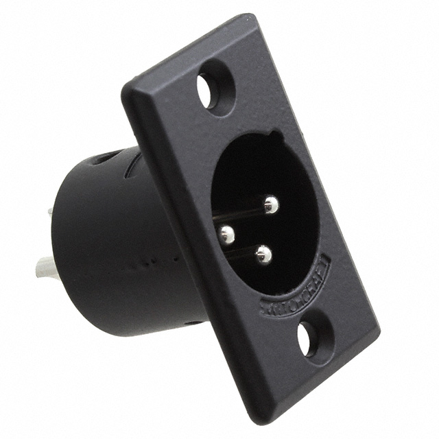 CONN RCPT MALE XLR 3P SOLDER CUP