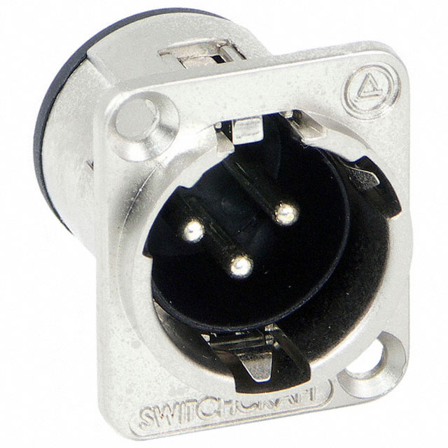 CONN RCPT MALE XLR 3P SOLDER CUP
