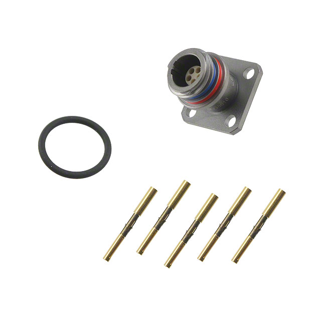 CONN RCPT FMALE 5POS GOLD CRIMP