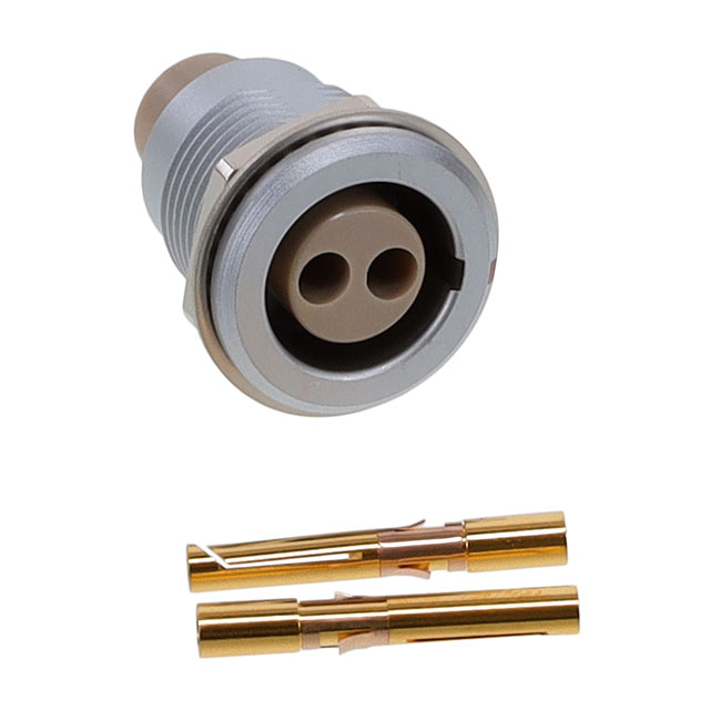 CONN RCPT FMALE 2POS GOLD CRIMP