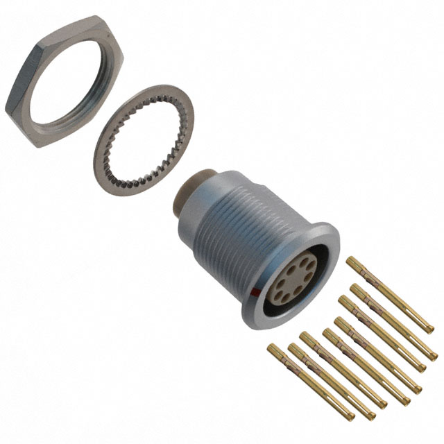 CONN RCPT FMALE 8POS GOLD CRIMP