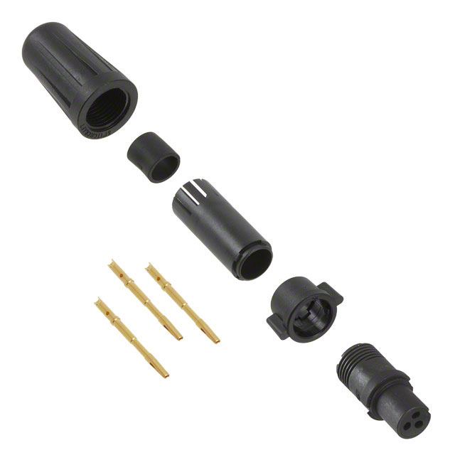 CONN PLUG FMALE 3POS GOLD CRIMP