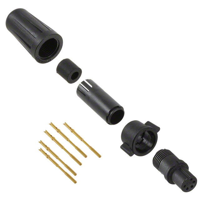 CONN PLUG FMALE 5POS GOLD CRIMP