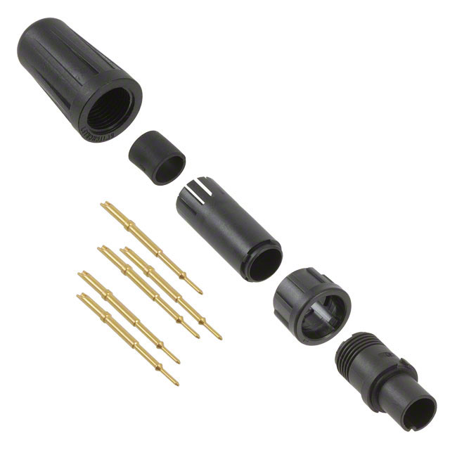 CONN PLUG MALE 5POS GOLD CRIMP