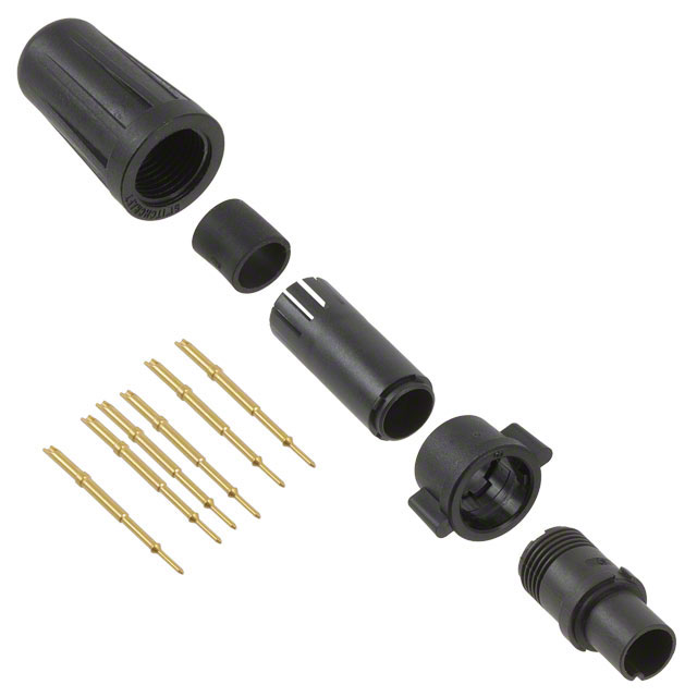 CONN PLUG MALE 6POS GOLD CRIMP