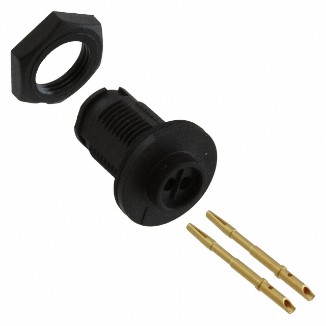 CONN RCPT FMALE 2POS GOLD CRIMP