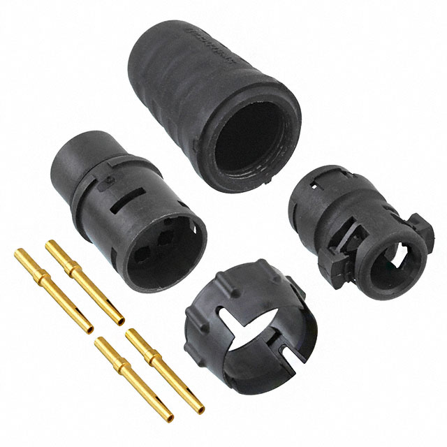 CONN PLUG FMALE 4POS GOLD CRIMP