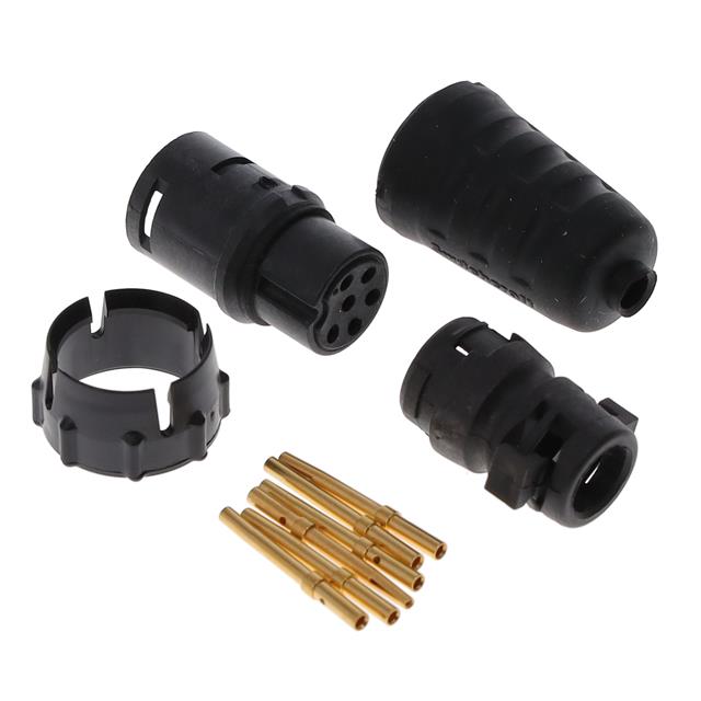 CONN PLUG FMALE 6POS GOLD CRIMP