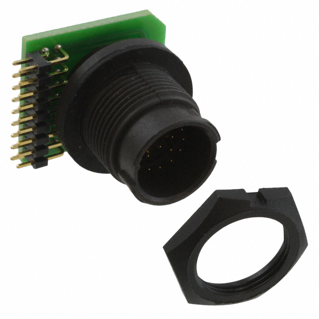 CONN RCPT MALE 16POS GOLD SOLDER