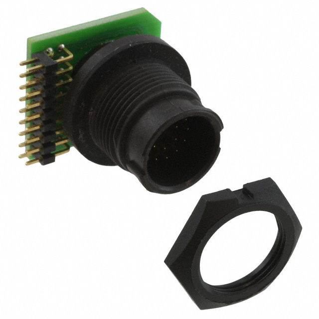 CONN RCPT MALE 17POS GOLD SOLDER