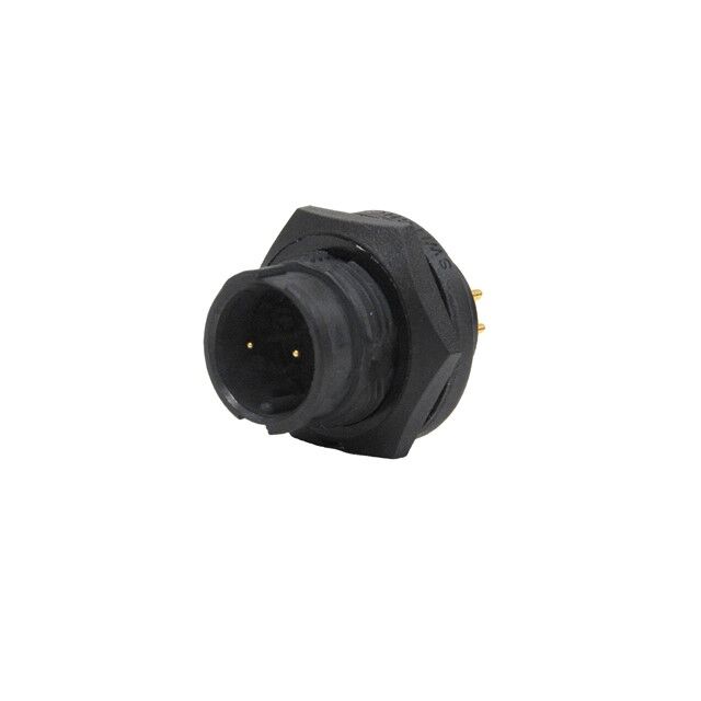 CONN RCPT MALE 2POS GOLD SOLDER