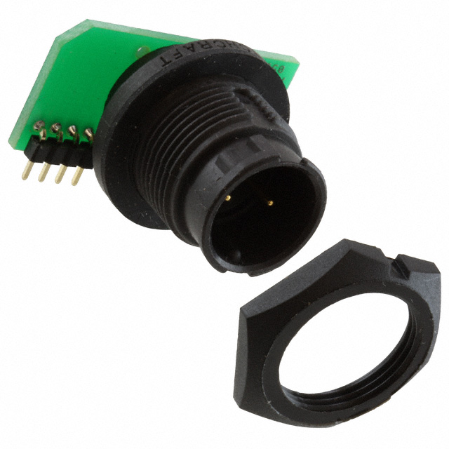 CONN RCPT MALE 2POS GOLD SOLDER