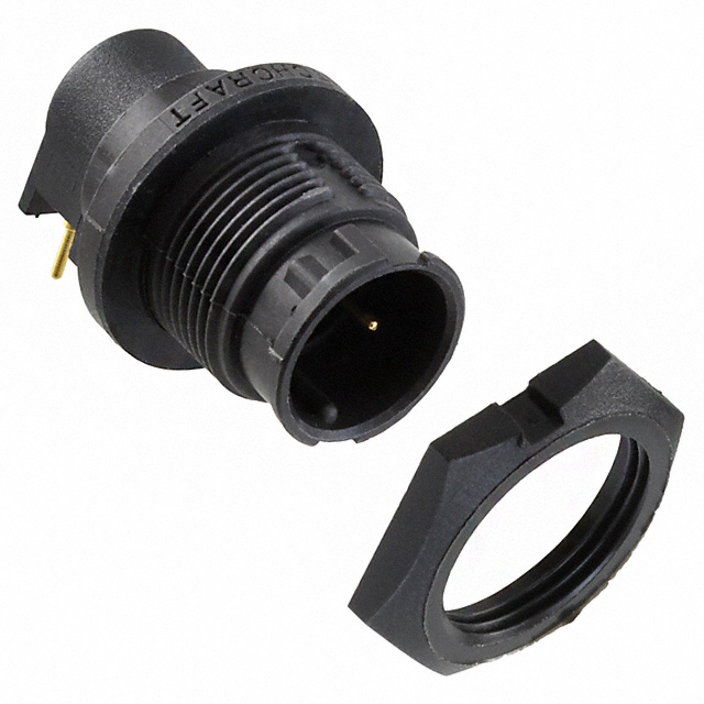 CONN RCPT MALE 2POS GOLD SOLDER