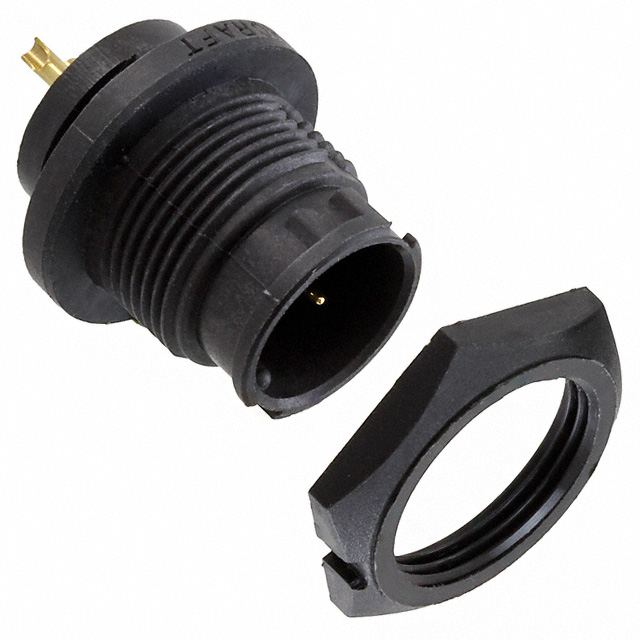 RCPT MALE 2POS GOLD SLDR