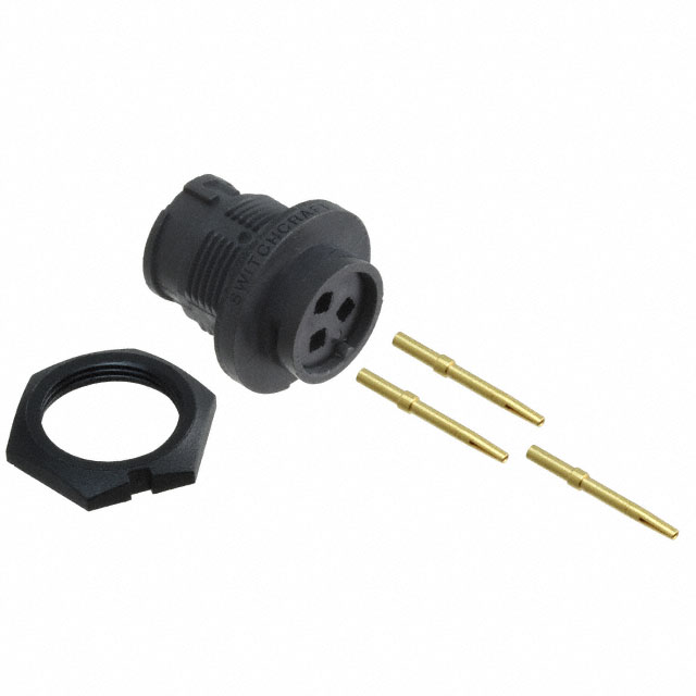 CONN RCPT FMALE 3POS GOLD CRIMP