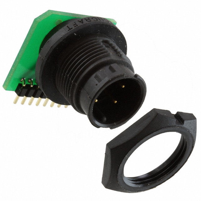 CONN RCPT MALE 4POS GOLD SOLDER