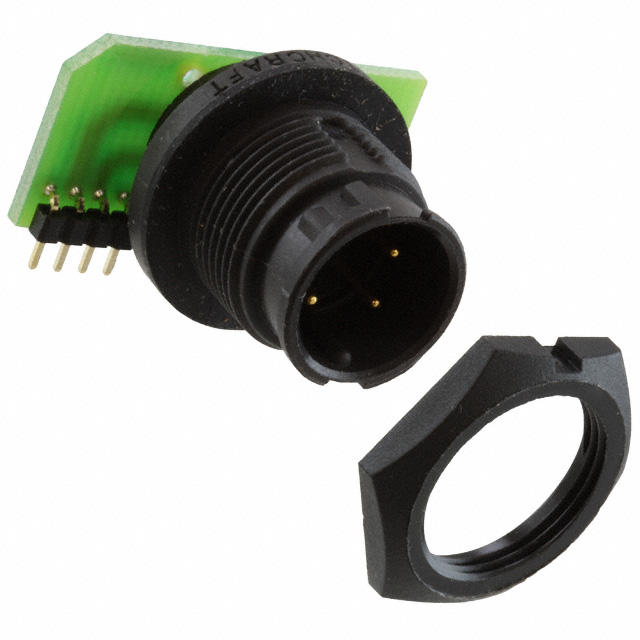CONN RCPT MALE 4POS GOLD SOLDER