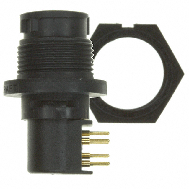 CONN RCPT MALE 6POS GOLD SOLDER