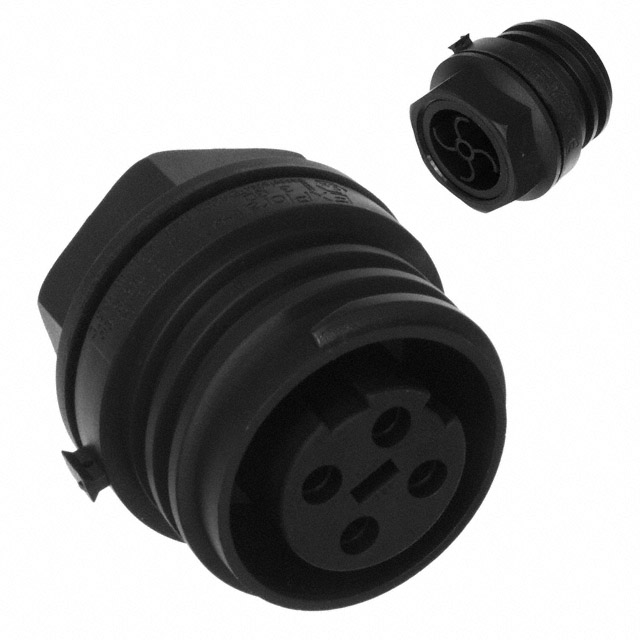 CONN RCPT FMALE 4P NICKEL SCREW