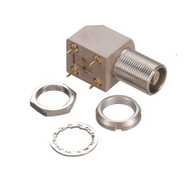 CONN CIRC RCPT 2POS GOLD SOLDER
