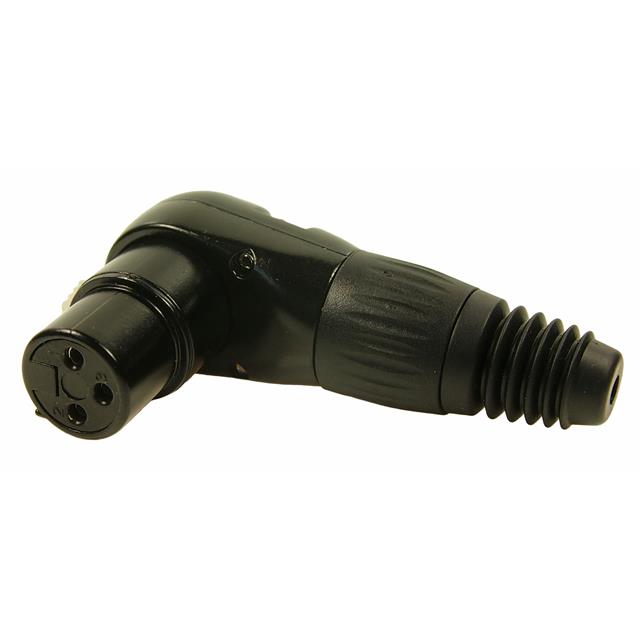 RAMP 3P XLR FEMALE PLUG BLACK