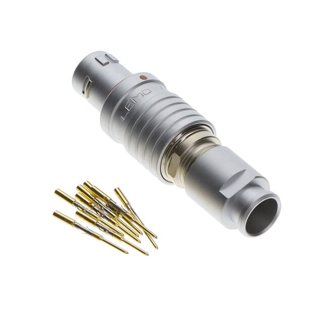 CONN PLUG MALE 8POS GOLD CRIMP