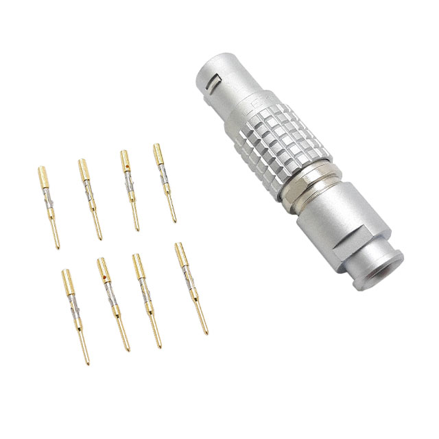 CONN PLUG MALE 8POS GOLD CRIMP