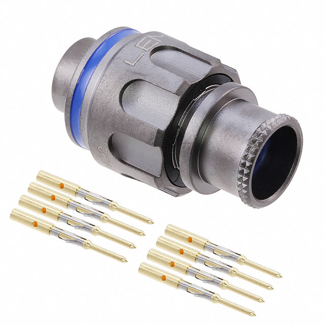 CONN PLUG MALE 8POS GOLD CRIMP