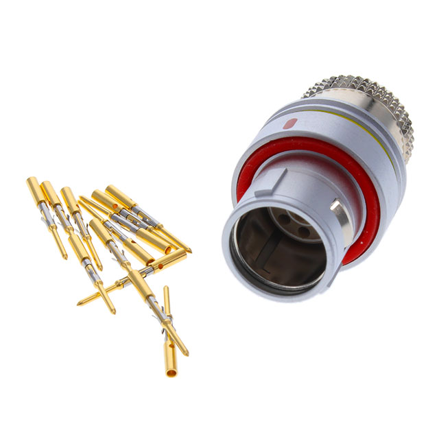 CONN PLUG MALE 12POS GOLD CRIMP