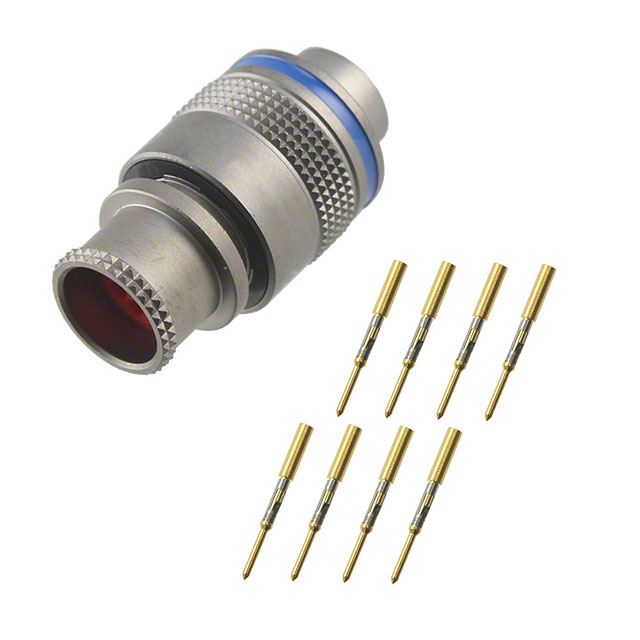 CONN PLUG MALE 8POS GOLD CRIMP