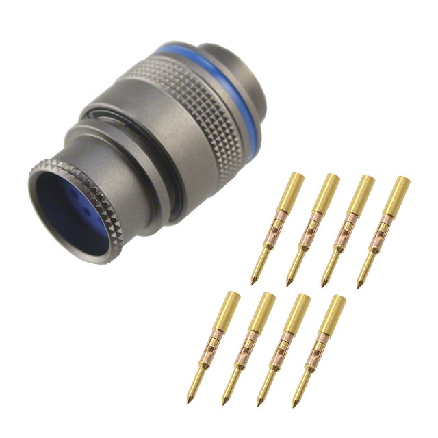 CONN PLUG MALE 8POS GOLD CRIMP