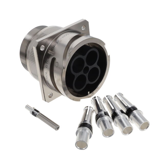 GTC-E, SQUARE FLANGE RECEPTACLE,