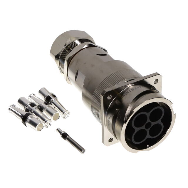 GTC-E, SQUARE FLANGE RECEPTACLE,