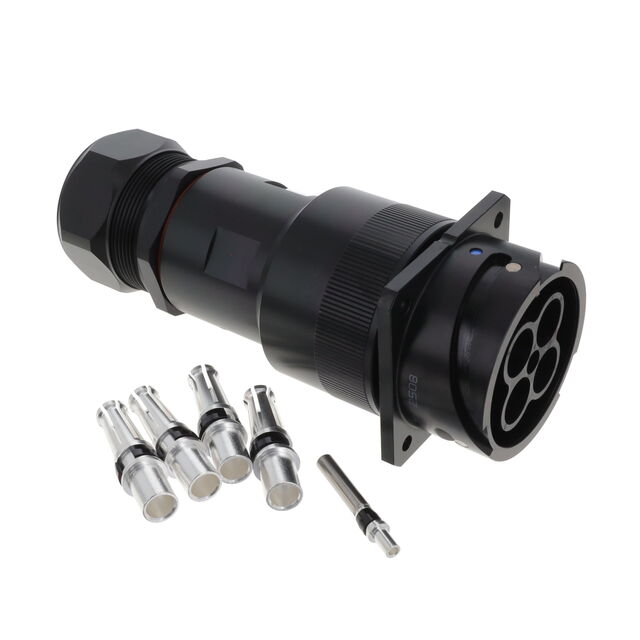 GTC-E, SQUARE FLANGE RECEPTACLE,