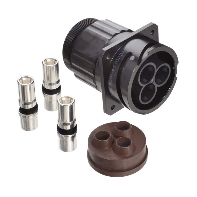 GTC-E, SQUARE FLANGE RECEPTACLE,