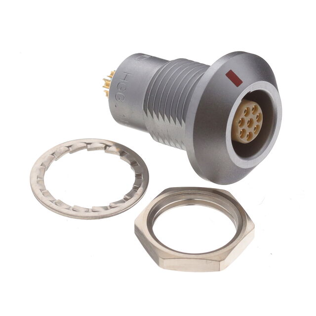 CONN RCPT FMALE 8P GOLD SLDR CUP