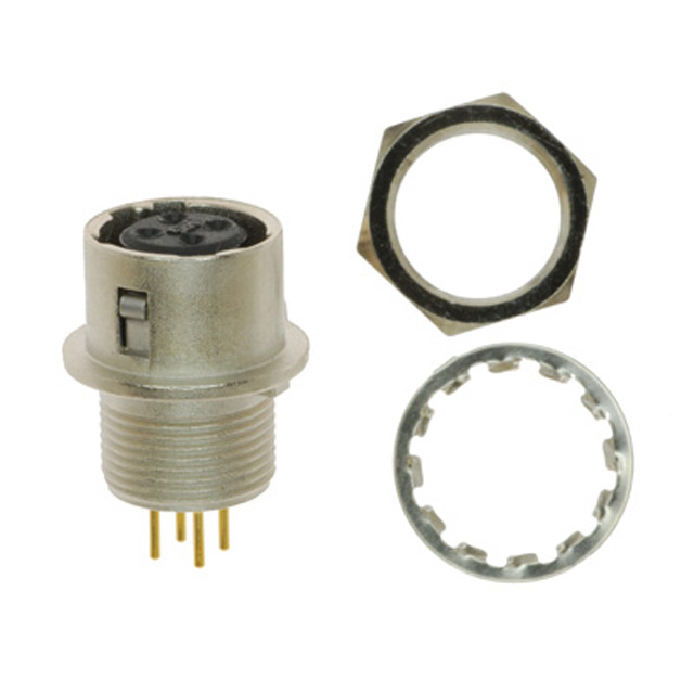CONN RCPT FMALE 4POS GOLD SOLDER