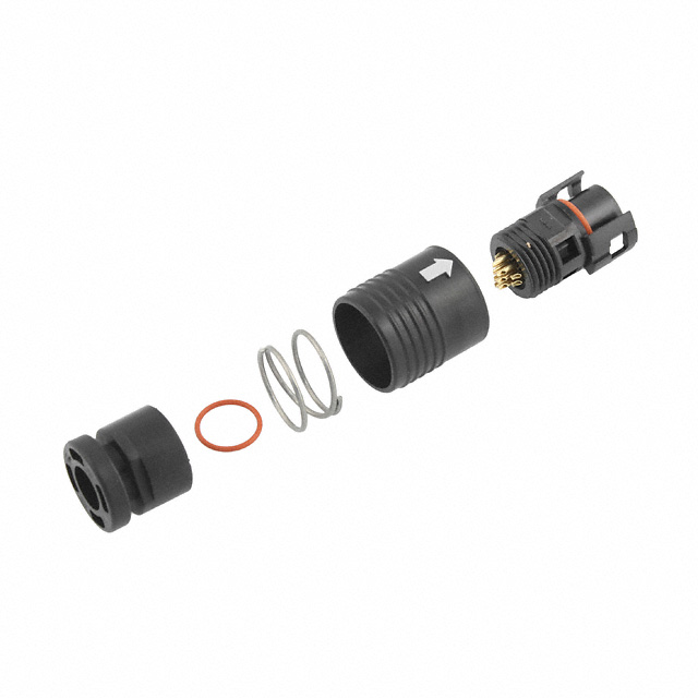 CONN PLUG MALE 12P GOLD SLDR CUP