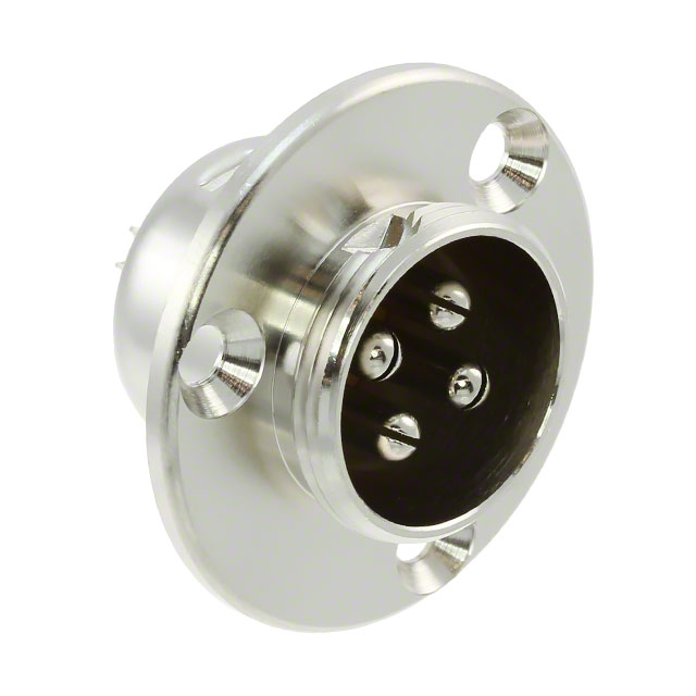 CONN RCPT MALE 4P SOLDER CUP
